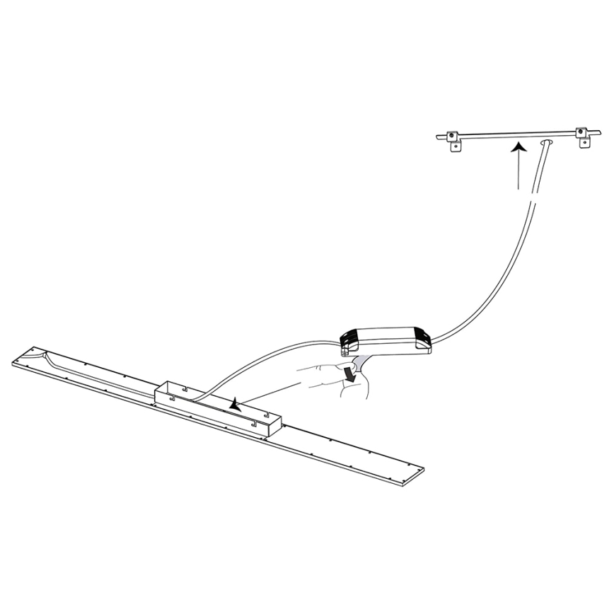 Eglo 33589 - LED RGBW Димируем панел SALOBRENA-C LED/34W/230V + дистанционно управление