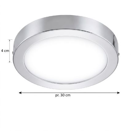 Eglo 33667 - LED RGBW регулируемо таванно осветително тяло за баня FUEVA-C LED21W/230V Ø 30 см IP44