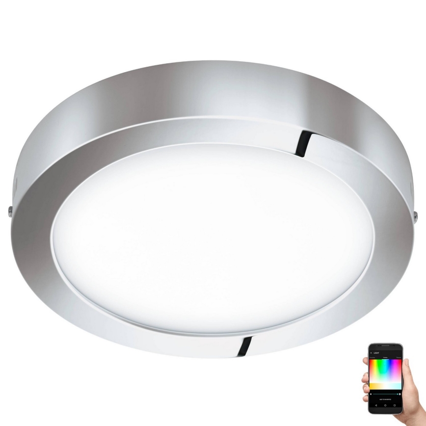 Eglo 33667 - LED RGBW регулируемо таванно осветително тяло за баня FUEVA-C LED21W/230V Ø 30 см IP44