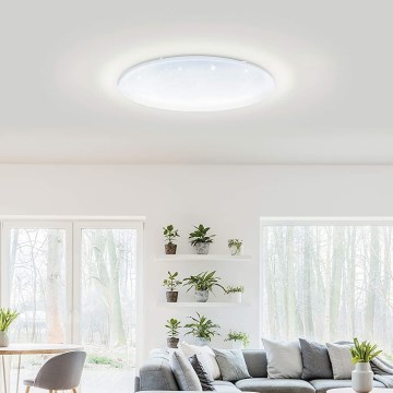 Eglo 33669 - LED RGBW Димируем плафон TOTARI-C LED/43W/230V 2700-6500K бял + дистанционно управление