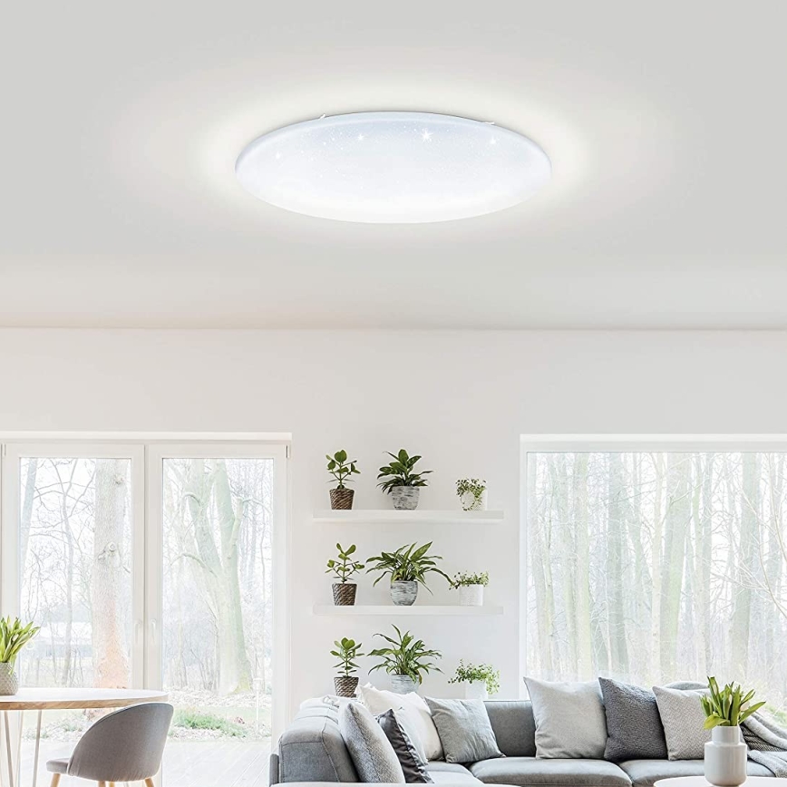 Eglo 33669 - LED RGBW Димируем плафон TOTARI-C LED/43W/230V 2700-6500K бял + дистанционно управление