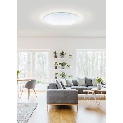 Eglo 33669 - LED RGBW Димируем плафон TOTARI-C LED/43W/230V 2700-6500K бял + дистанционно управление