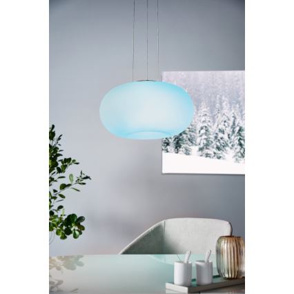 Eglo 33766 - LED RGBW Димируем пендел OPTICA-C LED/22W/230V 2700-6500K Ø 37,5 см