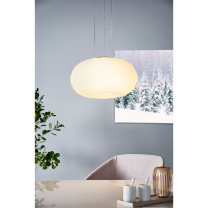 Eglo 33766 - LED RGBW Димируем пендел OPTICA-C LED/22W/230V 2700-6500K Ø 37,5 см