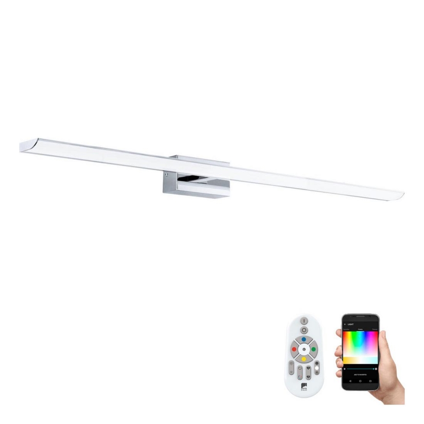 Eglo 33768 - LED RGBW Димируемo осветление за огледало в баня TABIANO-C LED/21W/230V 2700-6500K 90,5 см IP44 + дистанционно управление