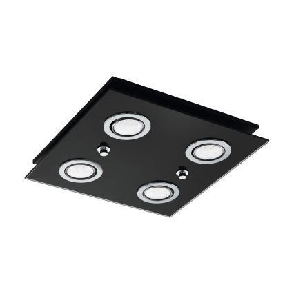 Eglo 33804 - LED Плафониера GRATTINO 4xGU10/2,8W/230V 3000K черен