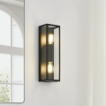 Eglo 33856 - Външно стенно осветително тяло ALAMONTE 2xE27/60W/230V IP44 черно
