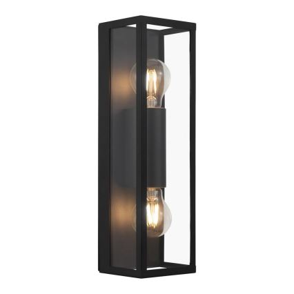 Eglo 33856 - Външно стенно осветително тяло ALAMONTE 2xE27/60W/230V IP44 черно