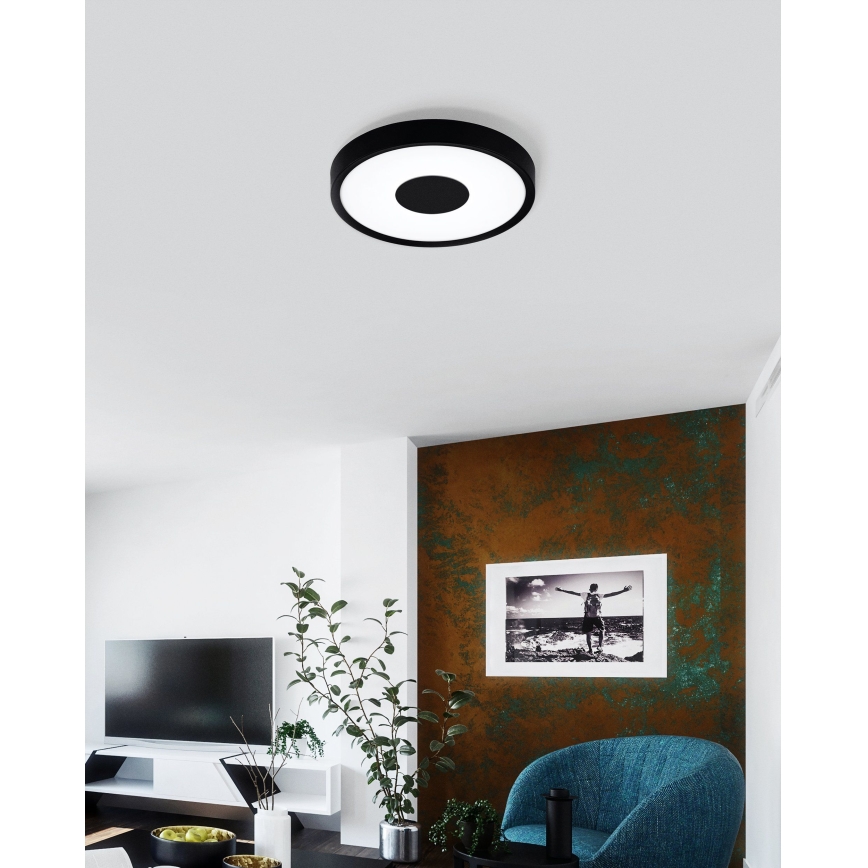 Eglo 33939 - LED Плафон със сензор CORTAS LED/18W/230V 3000K черен