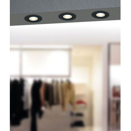 Eglo - LED Димируема лампа за вграждане/6W/230V черен