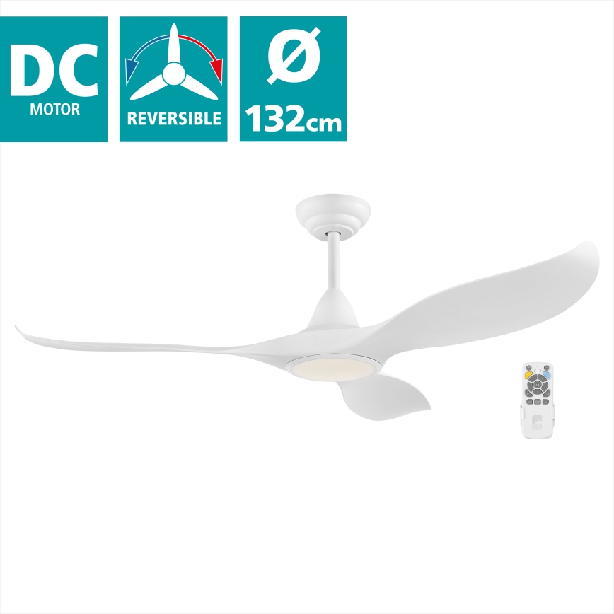 Eglo - LED Вентилатор за таван LED/15W/230V + дистанционно управление
