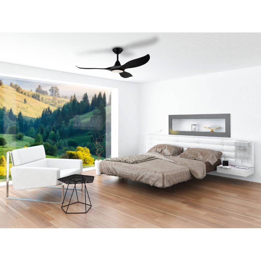 Eglo - LED Вентилатор за таван LED/15W/230V + дистанционно управление
