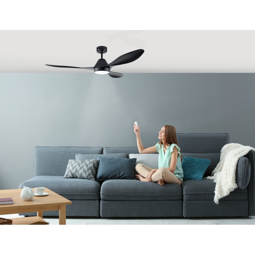 Eglo - LED Вентилатор за таван LED/18W/230V + дистанционно управление