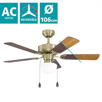 Eglo - Таванен вентилатор 1xE27/40W/230V