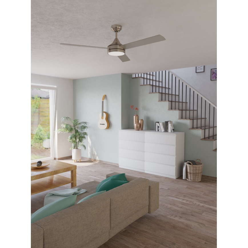 Eglo - LED Вентилатор за таван LED/20W/230V + дистанционно управление