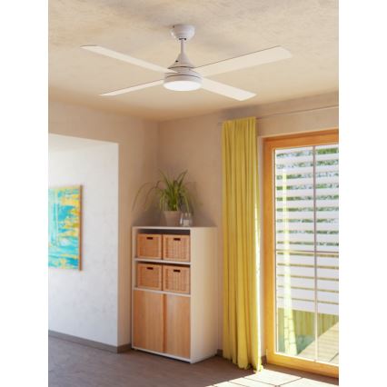 Eglo - LED Вентилатор за таван LED/20W/230V 3000/4000/5000K + дистанционно управление бял