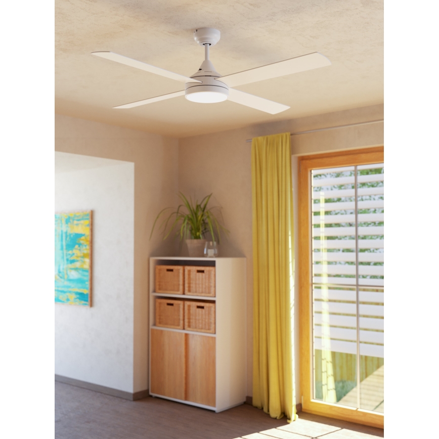 Eglo - LED Вентилатор за таван LED/20W/230V 3000/4000/5000K + дистанционно управление бял