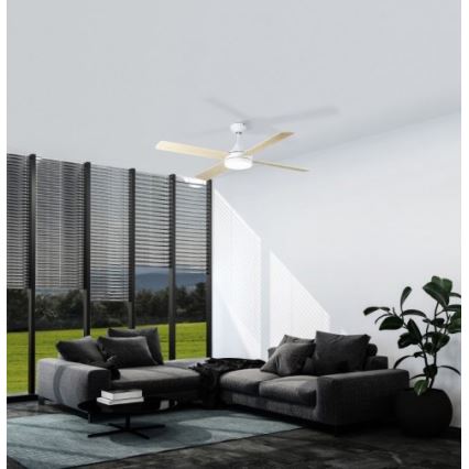 Eglo - LED Вентилатор за таван LED/20W/230V 3000/4000/5000K + дистанционно управление бял