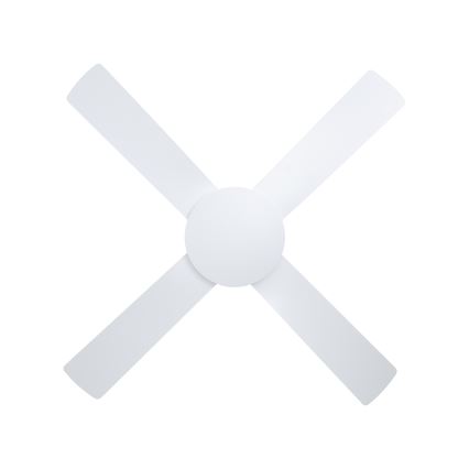 Eglo - таванен вентилатор 52W/230V + дистанционно управление бял