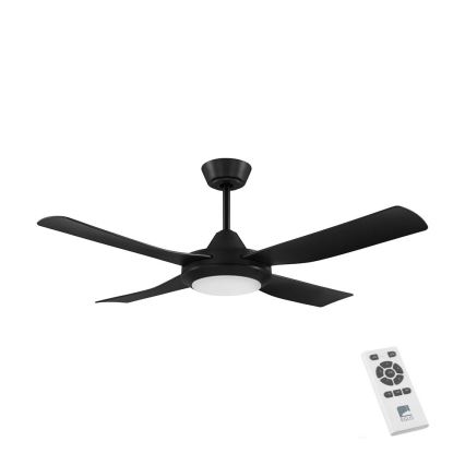 Eglo - LED Вентилатор за таван LED/20W/230V черен + дистанционно управление
