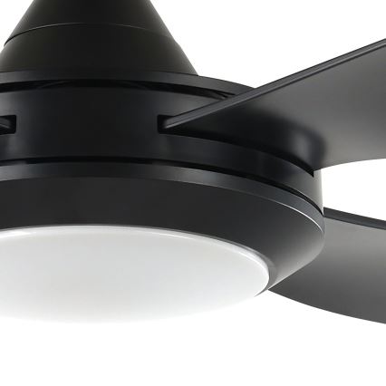 Eglo - LED Вентилатор за таван LED/20W/230V черен + дистанционно управление