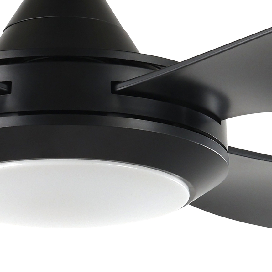 Eglo - LED Вентилатор за таван LED/20W/230V черен + дистанционно управление