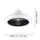 Eglo - LED Димируем ceiling fan LED/25,5W/230V черен + дистанционно управление