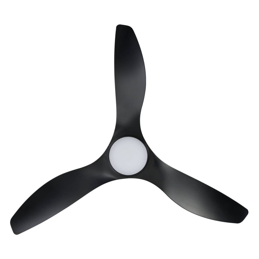 Eglo - LED таванен вентилатор LED/19W/230V Ø 132 см черен + дистанционно управление