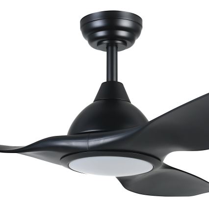 Eglo - LED Димируем таванен вентилатор LED/16W/230V черен + дистанционно