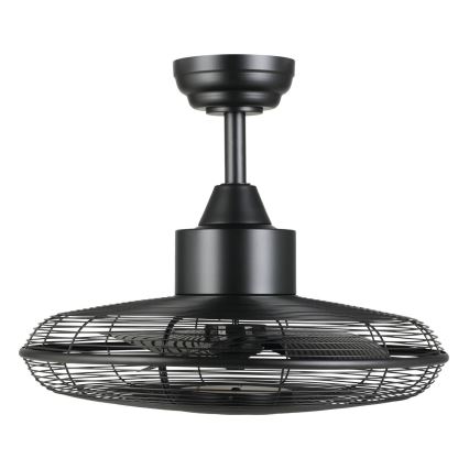 Eglo - LED таванен вентилатор, LED/15W/230V, 3000/4000/5000K, Ø 53 см, черен + дистанционно управление