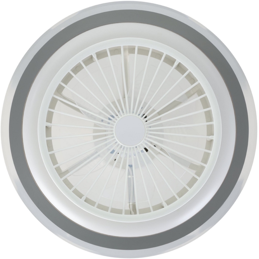 Eglo - LED Димируем таванен вентилатор LED/25,5W/230V бял/сив 2700-6500K + дистанционно управление