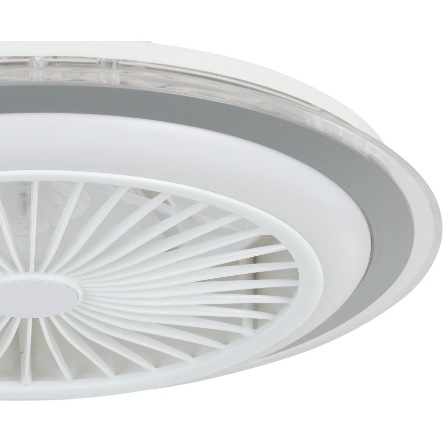 Eglo - LED Димируем таванен вентилатор LED/25,5W/230V бял/сив 2700-6500K + дистанционно управление