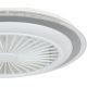 Eglo - LED Димируем таванен вентилатор LED/25,5W/230V бял/сив 2700-6500K + дистанционно управление