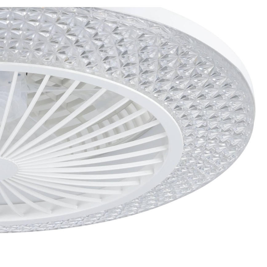 Eglo - LED димируем таванен вентилатор 3x LED / 12,6 W / 230 V, 2700–6500 K, Ø 55 см, бял + дистанционно управление