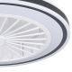 Eglo - LED Димируем таванен вентилатор LED/25,5W/230V бял/черен 2700-6500K + дистанционно управление