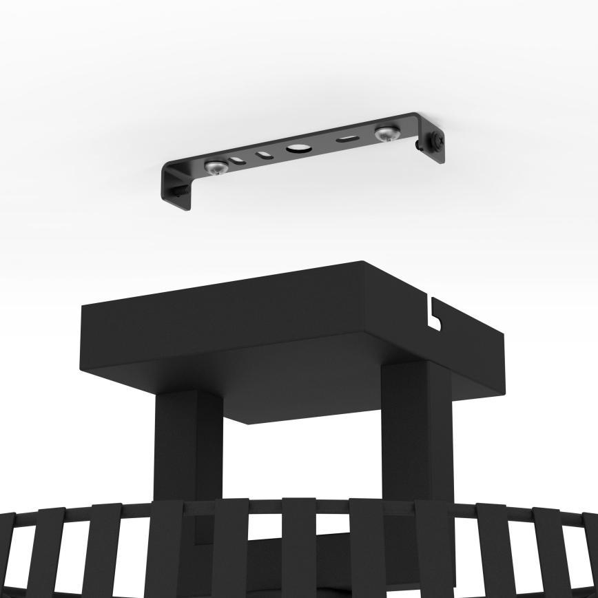 Eglo - Плафон 1xE27/40W/230V черен