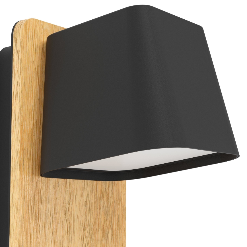 Eglo - Аплик 1xE27/40W/230V черен/кафяв