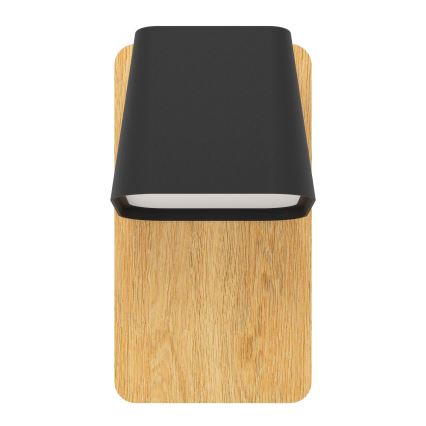 Eglo - Аплик 1xE27/40W/230V черен/кафяв