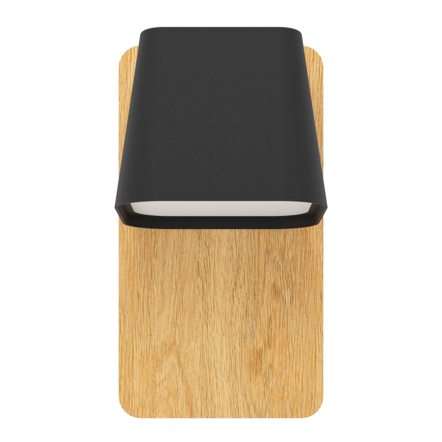 Eglo - Аплик 1xE27/40W/230V черен/кафяв