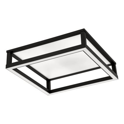 Eglo - LED Димируем плафон LED/29,4W/230V 2700-6500K черен + дистанционно управление