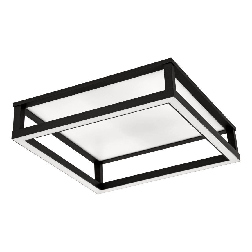 Eglo - LED Димируем плафон LED/29,4W/230V 2700-6500K черен + дистанционно управление