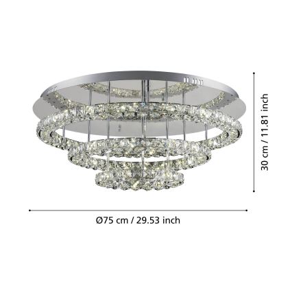 Eglo - LED Плафониера LED/61W/230V