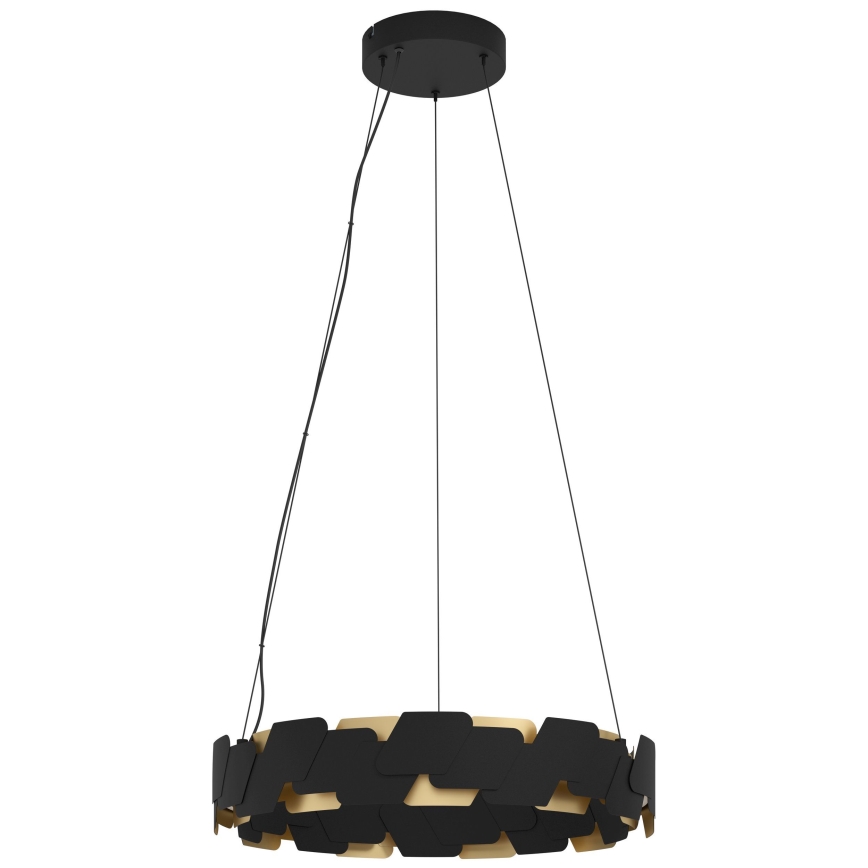 Eglo - LED Димируем пендел LED/72W/230V 3000K черен/златист