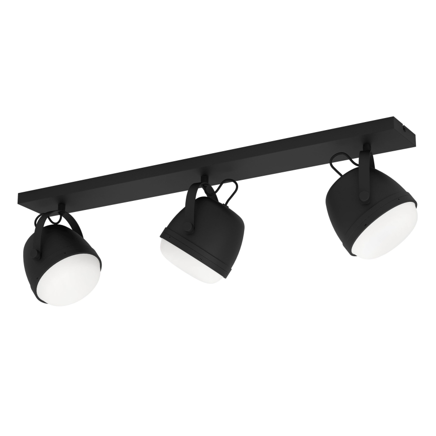 Eglo - Спот 3xE27/28W/230V черен