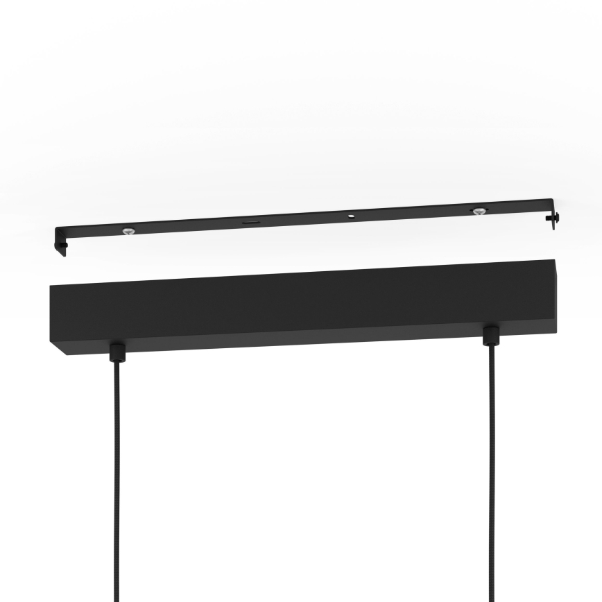 Eglo - Пендел 3xE27/28W/230V черен