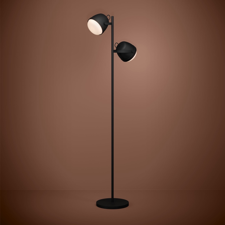 Eglo - Лампион 2xE27/28W/230V черен