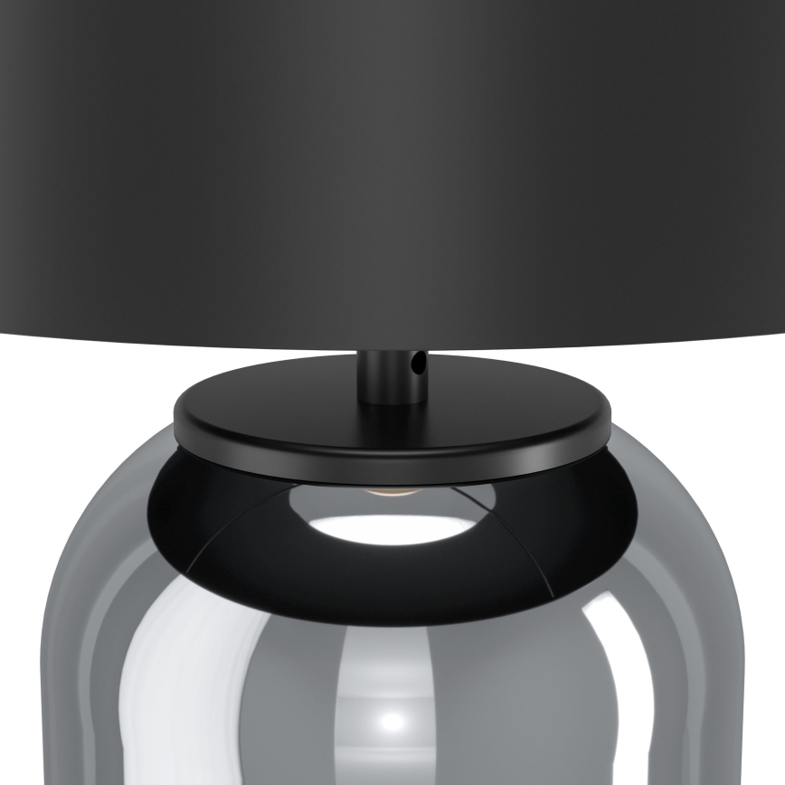 Eglo - Настолна лампа 1xE27/40W/230V черен/опушен