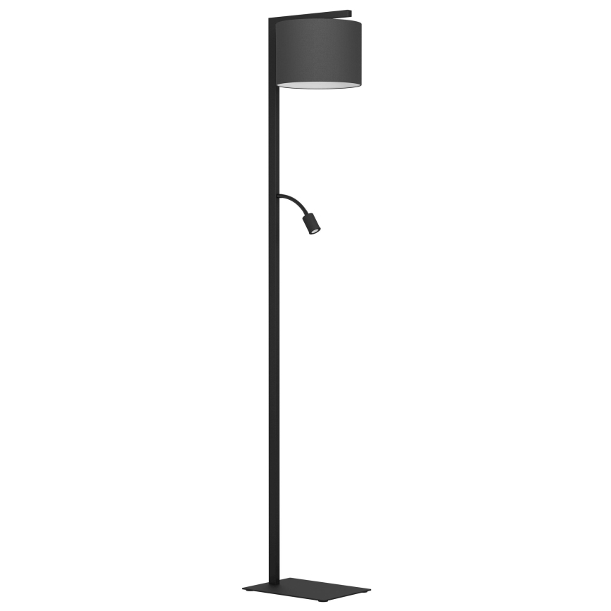Eglo - LED Лампион 1xE27/40W/230V + LED/3,8W 3000K черен