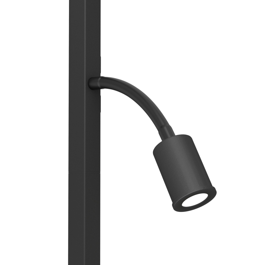 Eglo - LED Лампион 1xE27/40W/230V + LED/3,8W 3000K черен