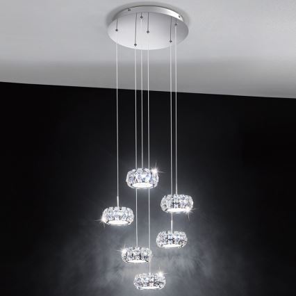 Eglo 39008 - LED Висящи лампи CORLIANO 6xLED/5W/230V